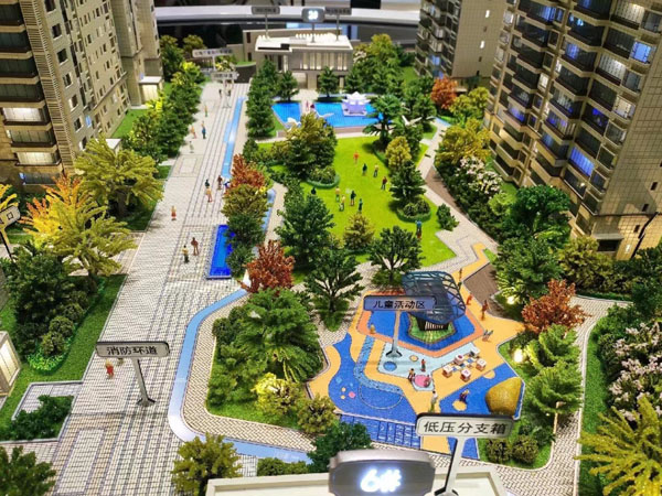 乐山地产小区环境展示模型制作