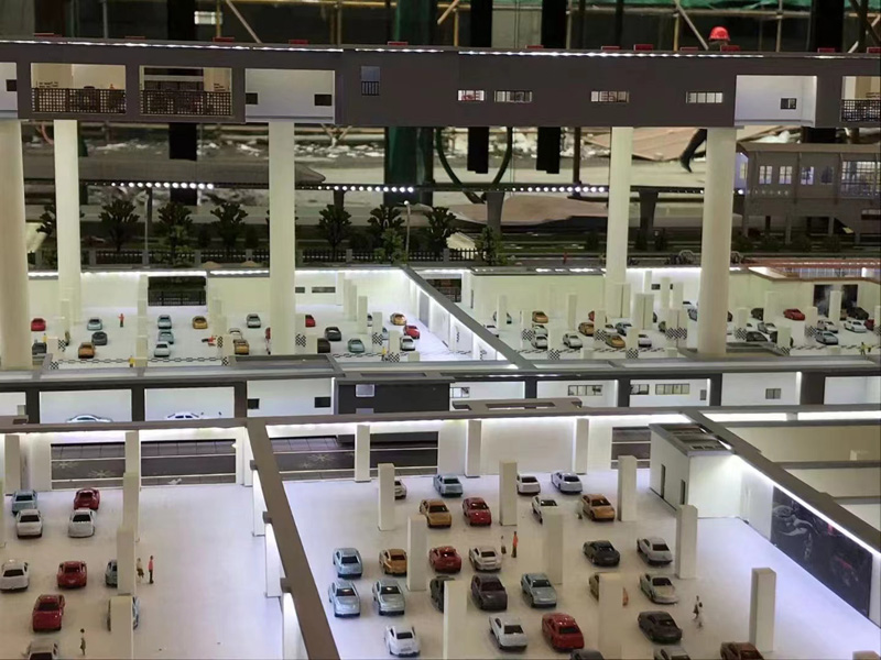 停车场升降模型沙盘