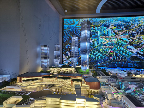 成都地产沙盘模型，多媒体沙盘